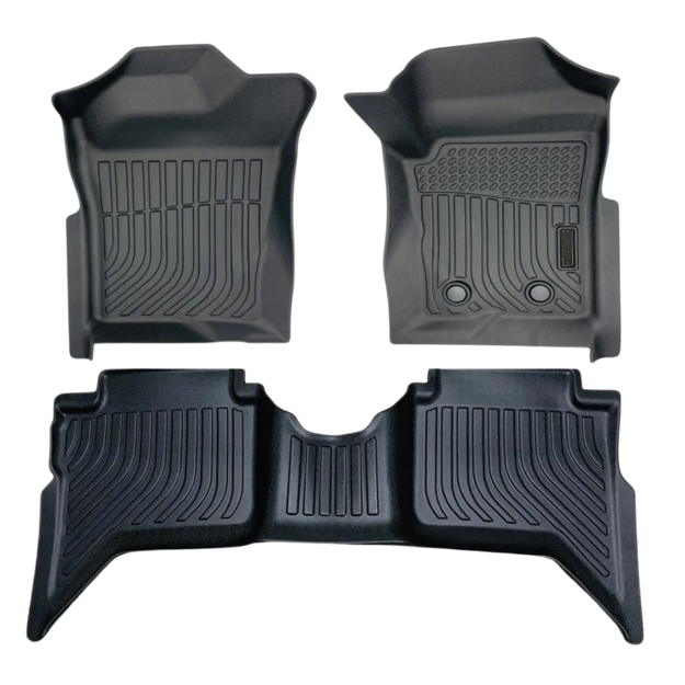 Ford Ranger Dual Cab 2022+ All weather 3D/5D moulded TPE car mats 