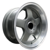 15 inch - Velocity - 4X100/114 - Grey Machine Lip 