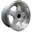 15 inch - Gale - 4X100/114 - Silver Machine Lip 