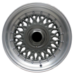 15 inch -  Santiago BSS  - 4X100/108- Grey Machine Lip Silver Rivets