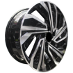 17 inch - Valencia - 5x112 - Black Machined  Face