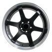 18 inch - TE37  - 5x112 - Matte Black w Machined Lip