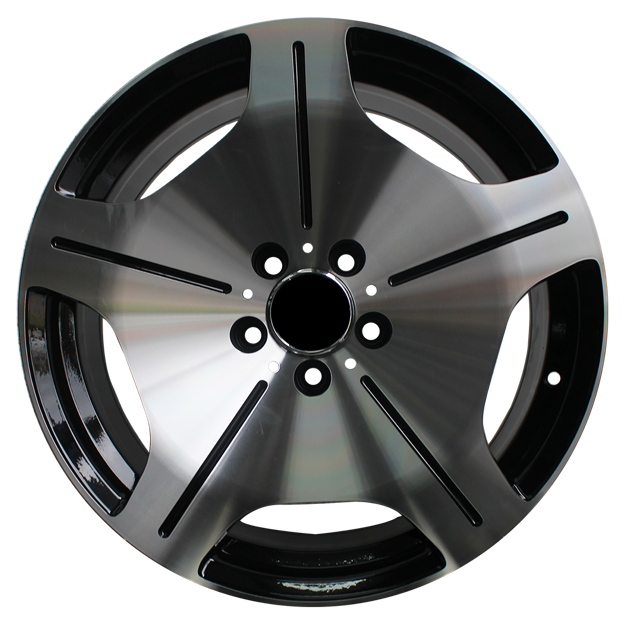 Picture of 17 Inch - 5x112 - Mobster -Black Machine Face