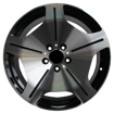 Picture of 18 Inch - 5x112 - Mobster -Black Machine Face