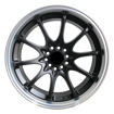 Picture of 18 Inch -  Raven - Matte Black w Machined Lip - 5x105/5x114.3