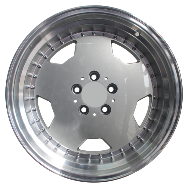 Picture of 18 Inch - MonoBlock- N/W - 5x112 - Silver Machined Lip