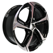 17 inch - 5x112 - Rotary Black Machined Face