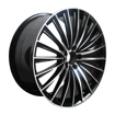 Picture of 19 Inch -Spartan - 5X112 -N/W -  Black Machined Face