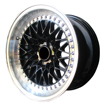 Picture of 15 inch - Blitz - 4X100/114- Black Lip + Silver Rivets