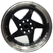 15 inch - Incline - 4x100/114 - Black Machined Bronze Lip 