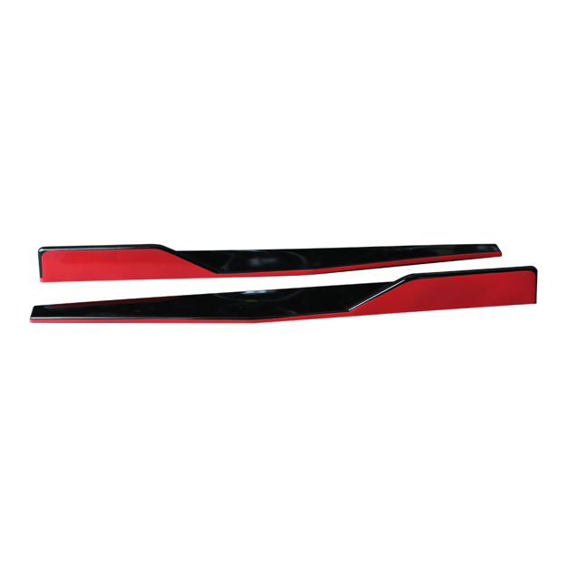 Picture of Universal Side Skirt (Gloss Black + Gloss Red) 75cm