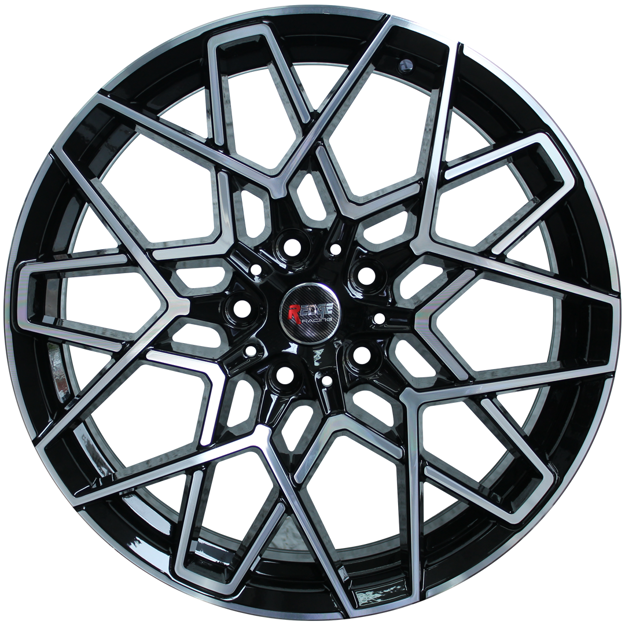 Picture of 17 inch - 5x100  Fletcher - Black Machined Face