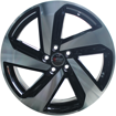 Picture of 17 inch - 5x100 - Impact X -Black Machined Face