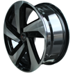 Picture of 17 inch - 5x100 - Impact X -Black Machined Face