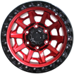 Picture of 15 Inch - Hunter - 8J - 6x139.7 - Gloss Red+Black Lip