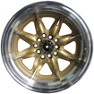 Picture of 15 inch - Mini Lite Pro Reps - 4X100/114 - Gold /Machined Face