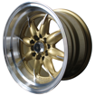 Picture of 15 inch - Mini Lite Pro Reps - 4X100/114 - Gold /Machined Face