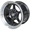 Picture of 15 inch - Crest -10x100/114 - Black Machined Lip