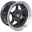 Picture of 15 inch - Crest -10x100/114 - Black Machined Lip