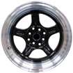 Picture of 15 inch - Apex - 8X100/114 - Black Machined Lip