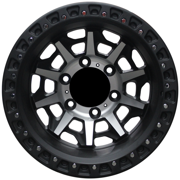 Picture of 15 inch - Hunter - 6x139 - Matte Black Machined Spoke